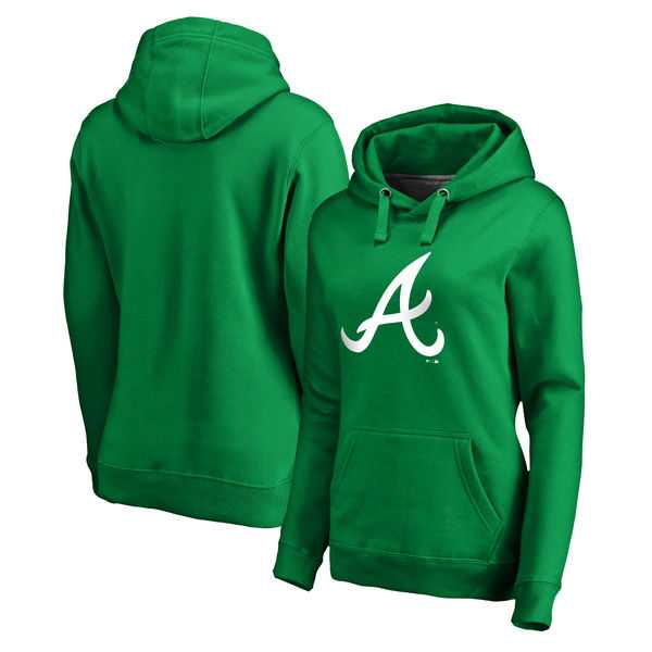 Women Atlanta Braves Fanatics Branded Kelly Green St. Patrick's Day White Logo Pullover Hoodie,We sell and wholesale Women Atlanta Braves Fanatics Branded Kelly Green St. Patrick's Day White Logo Pullover Hoodie on line form chian!